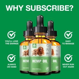 Pet Hemp Oil for Dogs and Cats - Organic Hemp Extract Drops for Sleep Aid Anxiety, Stress, Hip & Joint Pain Relief, Dog Calming Treats Rich in Omega 3-6-9 - Natural Pet Hemp Oil (3 Pack) - Image 5