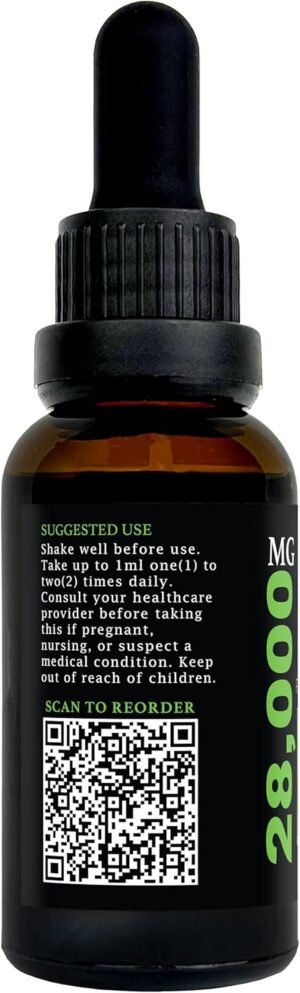 GreenIVe Hemp Drops 28,000mg Organically Grown Hemp Oil Drops Vegan Omegas Natural Potent Results - Image 4