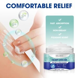 Nodfens Natural Hemp Cream for Back, Knees, Neck, Fingers, Muscle Relaxer with Original Plant Extracts - Mineral Oil, Glycerin, Isopropyl Myristate, Oenothera for More Soothing - Image 3