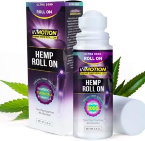 Roll On for Pain Relief - Premium Ultra Strength Fast Acting, Long Lasting, Odorless Hemp Oil Roll On Pain Reliever for Joint, Muscle, & Back