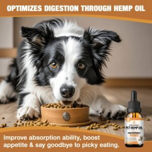 Hemp Oil for Dogs & Cats, Help Anxiety Strees, Hip & Joint Pain Relief, Relax Sleep, Organic Pet Calming Drops (2 Pack) - Image 4