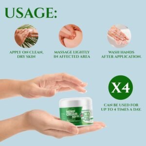 WELLUTION Hemp Cream x30 MSM – Extra Strength Hemp Seed Oil Massage Cream with Arnica & Menthol – Fast-Absorbing, Non-Greasy Formula for Everyday Relief & Mobility – 4 oz. - Image 5