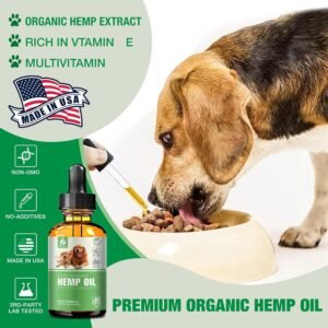 Pet Hemp Oil for Dogs and Cats - Organic Hemp Extract Drops for Sleep Aid Anxiety, Stress, Hip & Joint Pain Relief, Dog Calming Treats Rich in Omega 3-6-9 - Natural Pet Hemp Oil (3 Pack) - Image 6