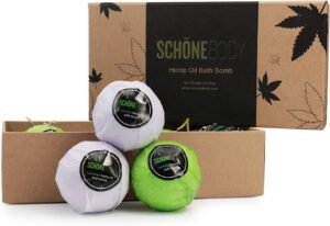 Hemp Bath Bombs, Large Set of 8. Mint, Lavender & Hemp Scents. Vegan, Muscle Therapy, Relaxing & Soothing - Image 7