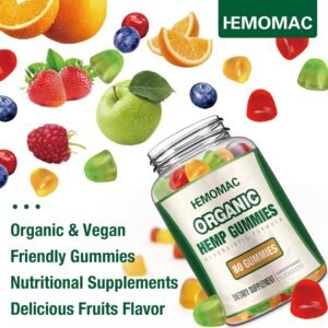 (3 Packs) Organic Hemp Gummies High Potency Edibles Hemp Oil Gummy Supplement for Sleep Anxiety Pain, Advanced Extra Strength - Extract from Hemp Plant Vegan, Non-GMO - Image 7
