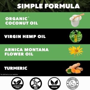 Hemp Cream Maximum Strength (16oz) Hemp Oil & Arnica, Soothes Discomfort on Joint Muscle Shoulder Hip Neck Knee & Back Support. All Soothing Cream. Instant Menthol Rub - Image 3