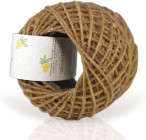 HempBees 100% Organic Hemp Wick with Natural Beeswax Coating, 200 FT Roll, Standard Size 1.0mm, Unbleached & Non Toxic, Slow, Long Lasting Burn - Image 6