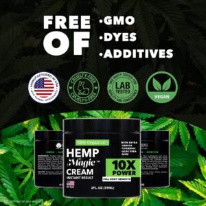 Hemp Cream Maximum Strength (16oz) Hemp Oil & Arnica, Soothes Discomfort on Joint Muscle Shoulder Hip Neck Knee & Back Support. All Soothing Cream. Instant Menthol Rub - Image 5