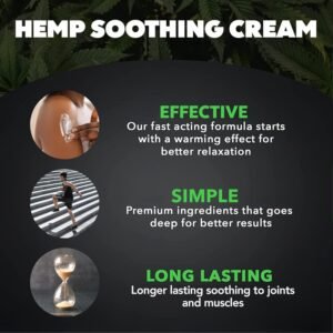 Hemp Cream Maximum Strength (16oz) Hemp Oil & Arnica, Soothes Discomfort on Joint Muscle Shoulder Hip Neck Knee & Back Support. All Soothing Cream. Instant Menthol Rub - Image 2