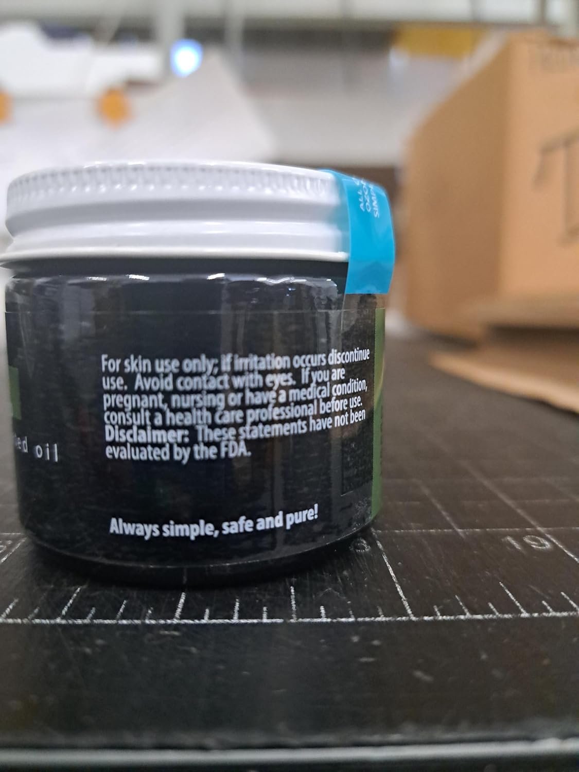 PurO3 Fully Ozonated Hemp Oil - Pure, Natural, Skin Care for Face & Body from Ozonated, Oxygenated Hemp Oil - Glass Jar, 2 oz - Image 9