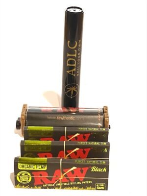 Raw Black Organic Hemp 1 1/4 (3 packs) Raw two-way roller 79MM and ADLC tube by DeLaCruzV. - Image 2