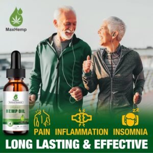 Hemp Oil Organic Premium - Maximum Strength - 100% Natural Hemp Drops Tincture - Hemp Oils with Vegan - Image 2