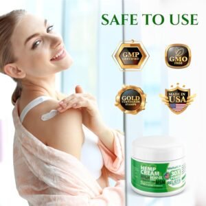 WELLUTION Hemp Cream x30 MSM – Extra Strength Hemp Seed Oil Massage Cream with Arnica & Menthol – Fast-Absorbing, Non-Greasy Formula for Everyday Relief & Mobility – 4 oz. - Image 4