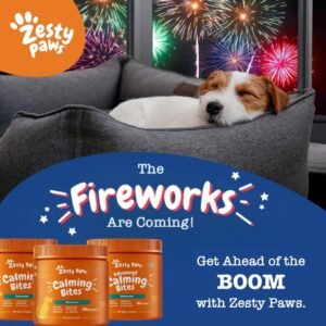 Zesty Paws OraStix for Dogs - Calming Dental Sticks for Stress with Hemp Melatonin Chamomile Dog Healthy Teeth and Gums Calm Composure for Fireworks and Thunderstorms - 12oz - Image 2