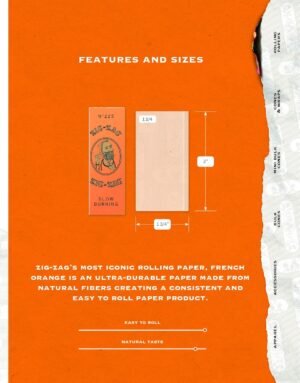 ZIG-ZAG Rolling Papers French Orange 1 1/4 ( 6 Booklets) - Image 6