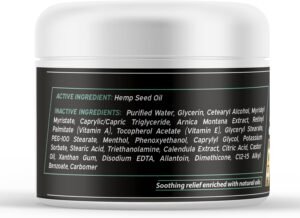 WELLUTION Hemp Cream with MSM – All-Natural Hemp Oil Extract - Extra Strength Massage Lotion with Arnica, Vitamins E & A - 4 oz. - Fast Relief - Image 7