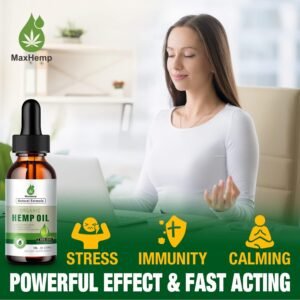 Hemp Oil Organic Premium - Maximum Strength - 100% Natural Hemp Drops Tincture - Hemp Oils with Vegan - Image 3
