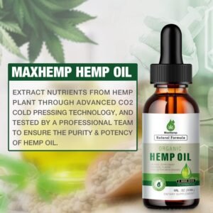 Hemp Oil Organic Premium - Maximum Strength - 100% Natural Hemp Drops Tincture - Hemp Oils with Vegan - Image 7