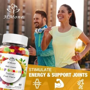 3 Packs Organic Hemp Gummies Extra Strengthen High Potency with Pure Hemp Oil Extract Vegan Edible Bear Candy - Non-GMO, Vegan, Low Sugar - Image 2
