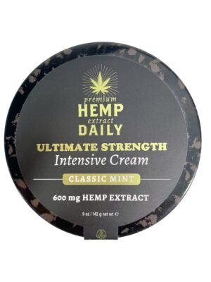 Premium Hemp Extract Daily Ultimate Strength Intensive Cream - Muscle, Knee, Joints, Back, Neck and Shoulder Rub - Organic Ingredients, Topical Lotion with Essential Oils - Classic Mint, Single 5oz - Image 2