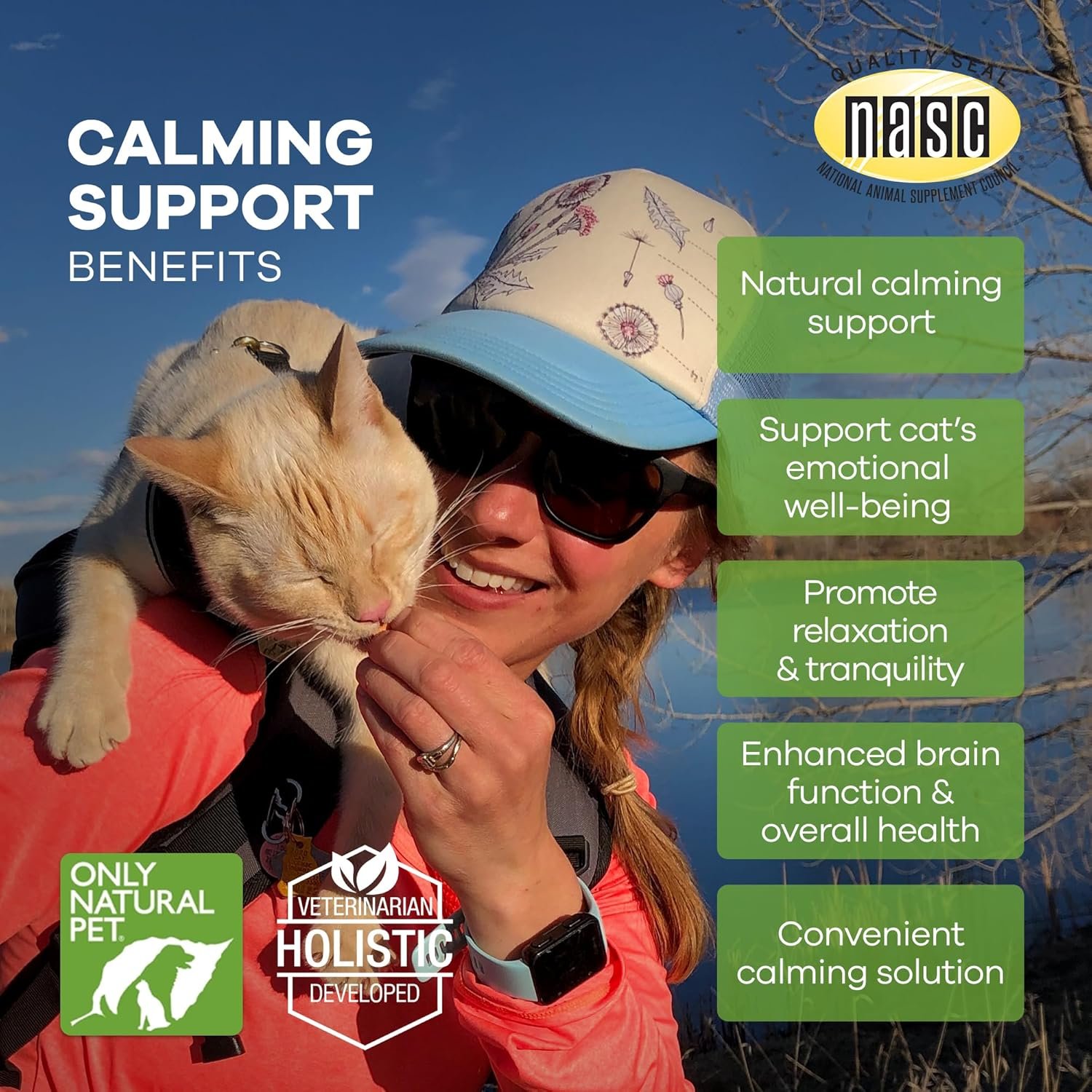 Only Natural Pet Calming Hemp Soft Chews - Relaxation Composure Sedative Tranquilizer Treats for Cat Stress Reduction w/Soothing Botanicals Supports Sleep Aid Quiet Travel Chill Vet Visit - 60 Count - Image 4