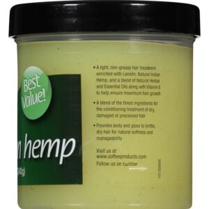 Softee Hair & Scalp Treatment - Indian Hemp 12 oz. - Image 3