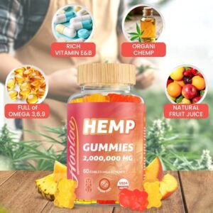 HOOLOO Hemp Gummies for Adult – High Potency 2,000,000MG, 100% Natural Pure Organic Sugar Free Fruity Hemp Gummies, Made in USA - Image 4