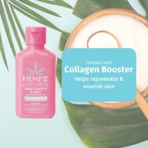 Hempz Mini Collagen-Infused Jasmine & Rose Body Moisturizer, 2.25 oz - Paraben-Free, Vegan, Cruelty-Free - Image 4