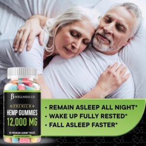 [2-Pack] – Hemp Gummies Premium 12,000 – Inflammation – Vitamins & Omega 3,6,9 – Made in The USA (120 Count) – [2-Pack] - Image 4