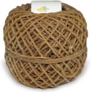 HempBees 100% Organic Hemp Wick with Natural Beeswax Coating, 200 FT Roll, Standard Size 1.0mm, Unbleached & Non Toxic, Slow, Long Lasting Burn - Image 7