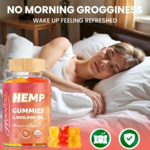 HOOLOO Hemp Gummies for Adult – High Potency 2,000,000MG, 100% Natural Pure Organic Sugar Free Fruity Hemp Gummies, Made in USA - Image 6