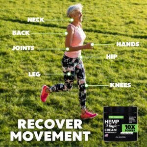 Hemp Cream Maximum Strength (16oz) Hemp Oil & Arnica, Soothes Discomfort on Joint Muscle Shoulder Hip Neck Knee & Back Support. All Soothing Cream. Instant Menthol Rub - Image 4