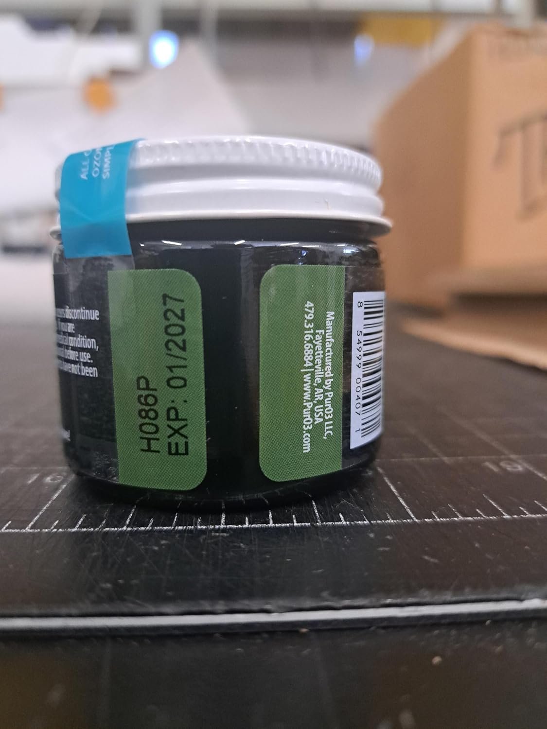 PurO3 Fully Ozonated Hemp Oil - Pure, Natural, Skin Care for Face & Body from Ozonated, Oxygenated Hemp Oil - Glass Jar, 2 oz - Image 8