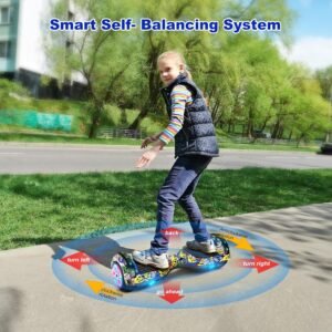 CBD Scooter with Corlorful LED Lights,6.5" Wheels, Dual 300W Motor Scooter for Kids Girls Boys Adults, All Ages - Image 7