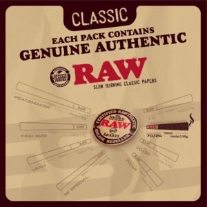 RAW Cones Classic Single Size 70/24 | 100 Cone Pack | Shorter than 1 1/4 | Mini Preroll to Enjoy a Quick Sesh - Image 6