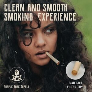 Purple Rose Supply Mini 1-2g Pre Rolled Cones with Tips & Packing Tool | Unbleached & Natural Rolling Cones | Perfect for Mini CannaMold | Easy to Use - Image 4