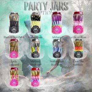 Beautiful Burns, Picnic Puff Combo, Pre-Rolled Cones 32 Count Jar, Pink, Gold, Yellow, Red - Image 7