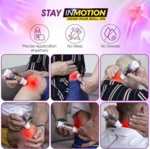Roll On for Pain Relief - Premium Ultra Strength Fast Acting, Long Lasting, Odorless Hemp Oil Roll On Pain Reliever for Joint, Muscle, & Back - Image 2